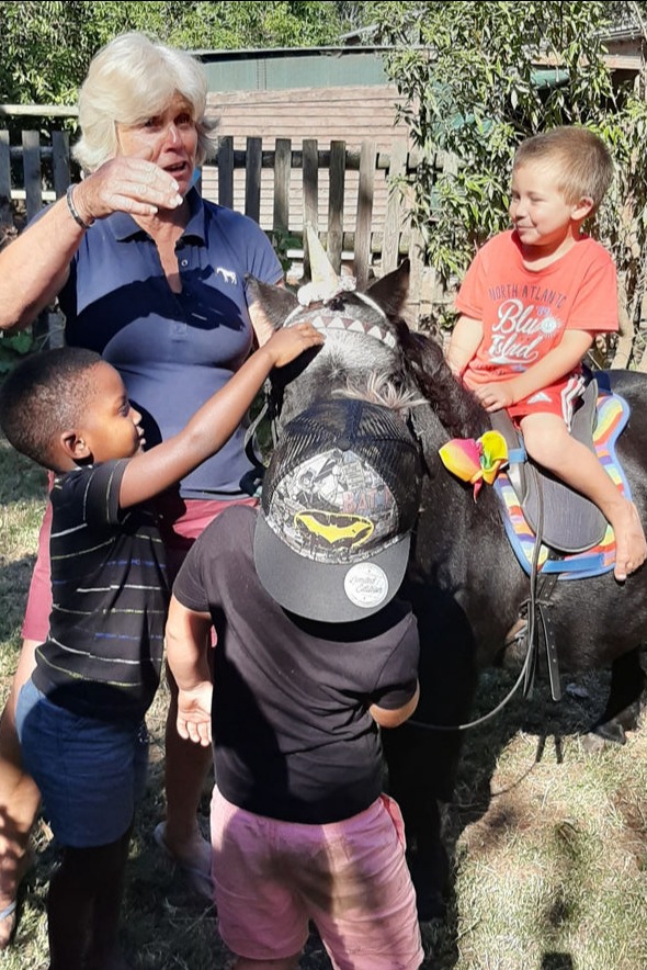 Jenny holds the reins