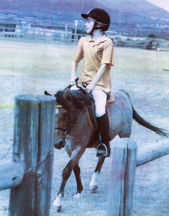 Molly riding Thunder