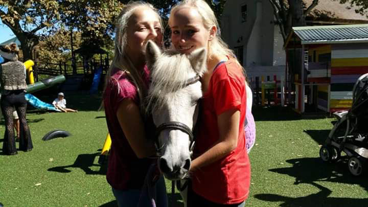 Abby and Chesea at Cafe Roux Pony Party